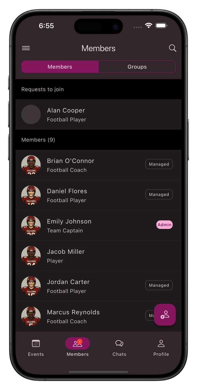 Screenshot join requests