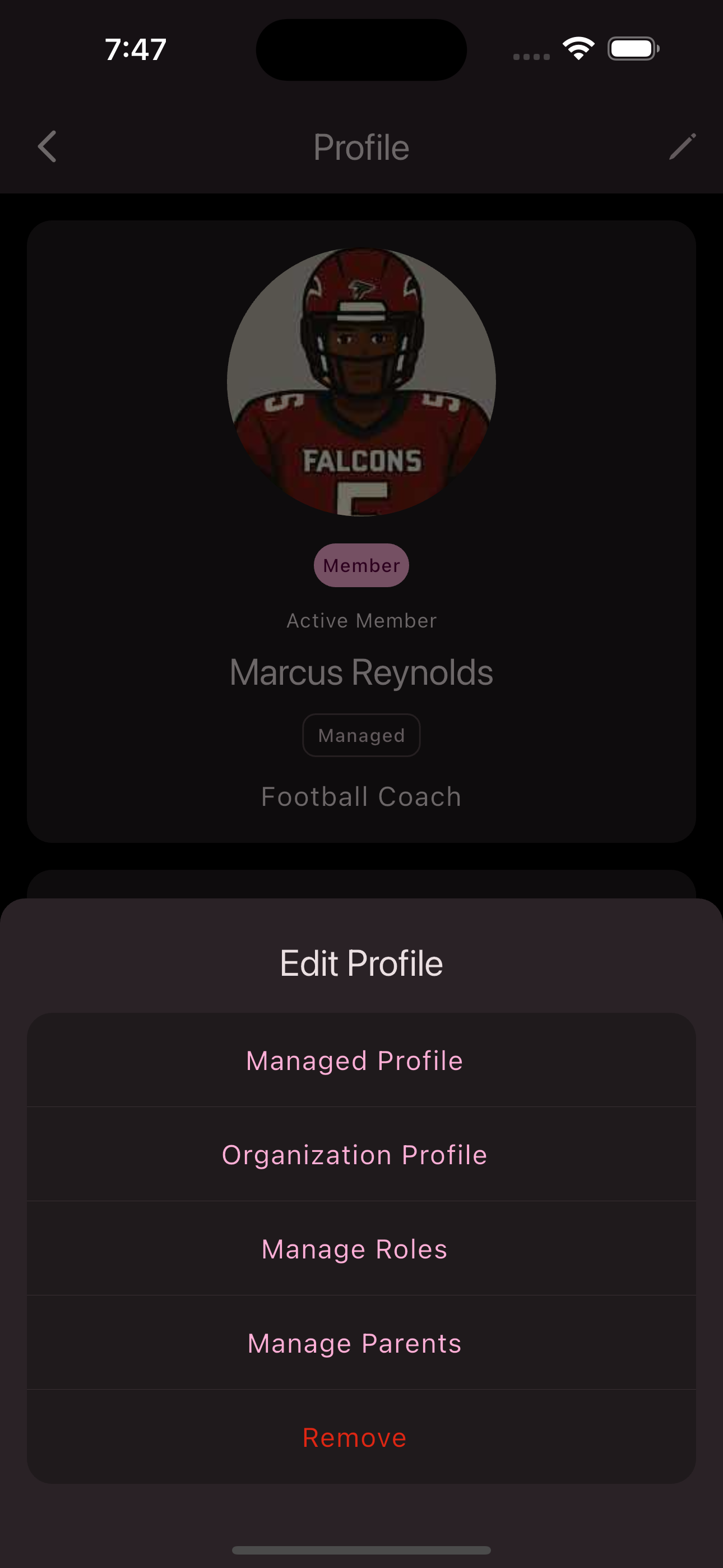 Change Role Button