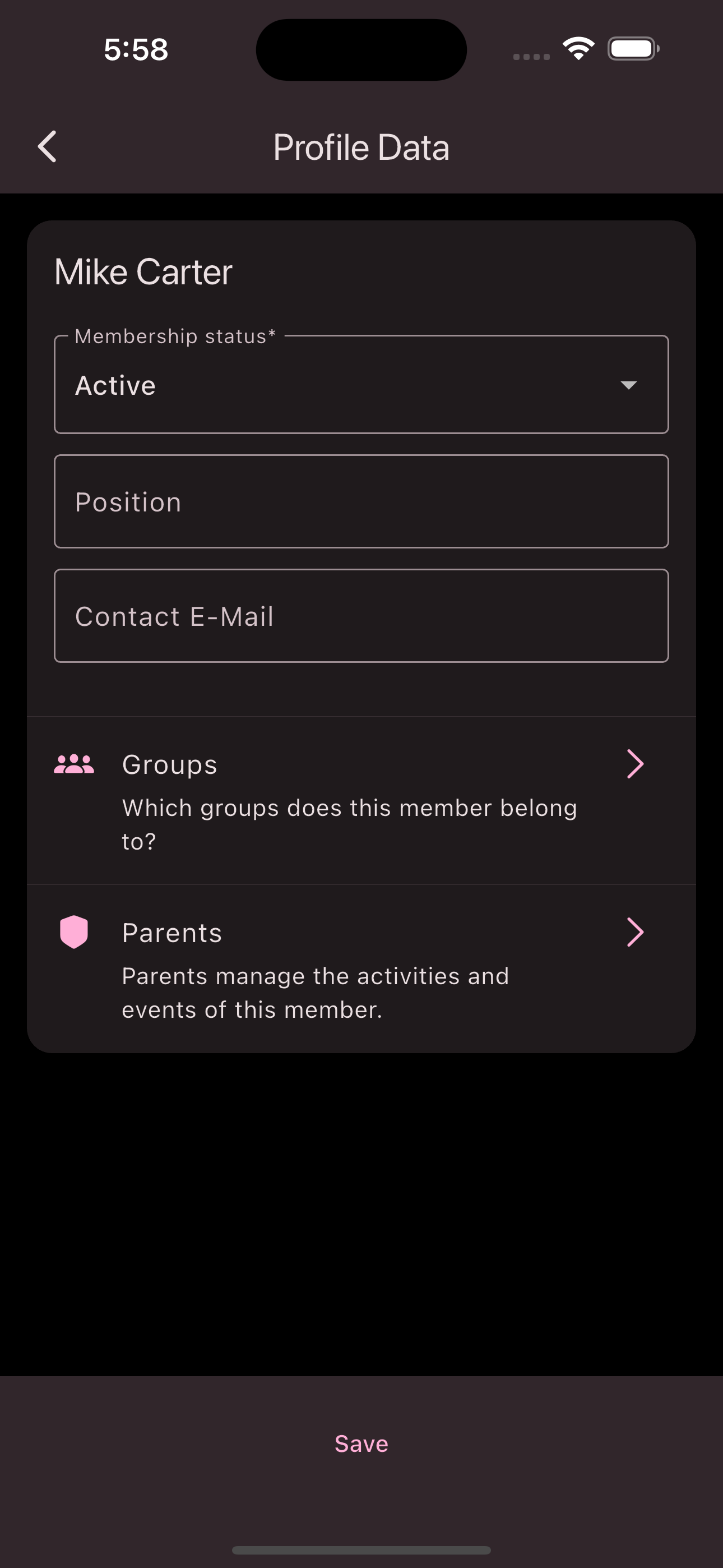 Create Member Final