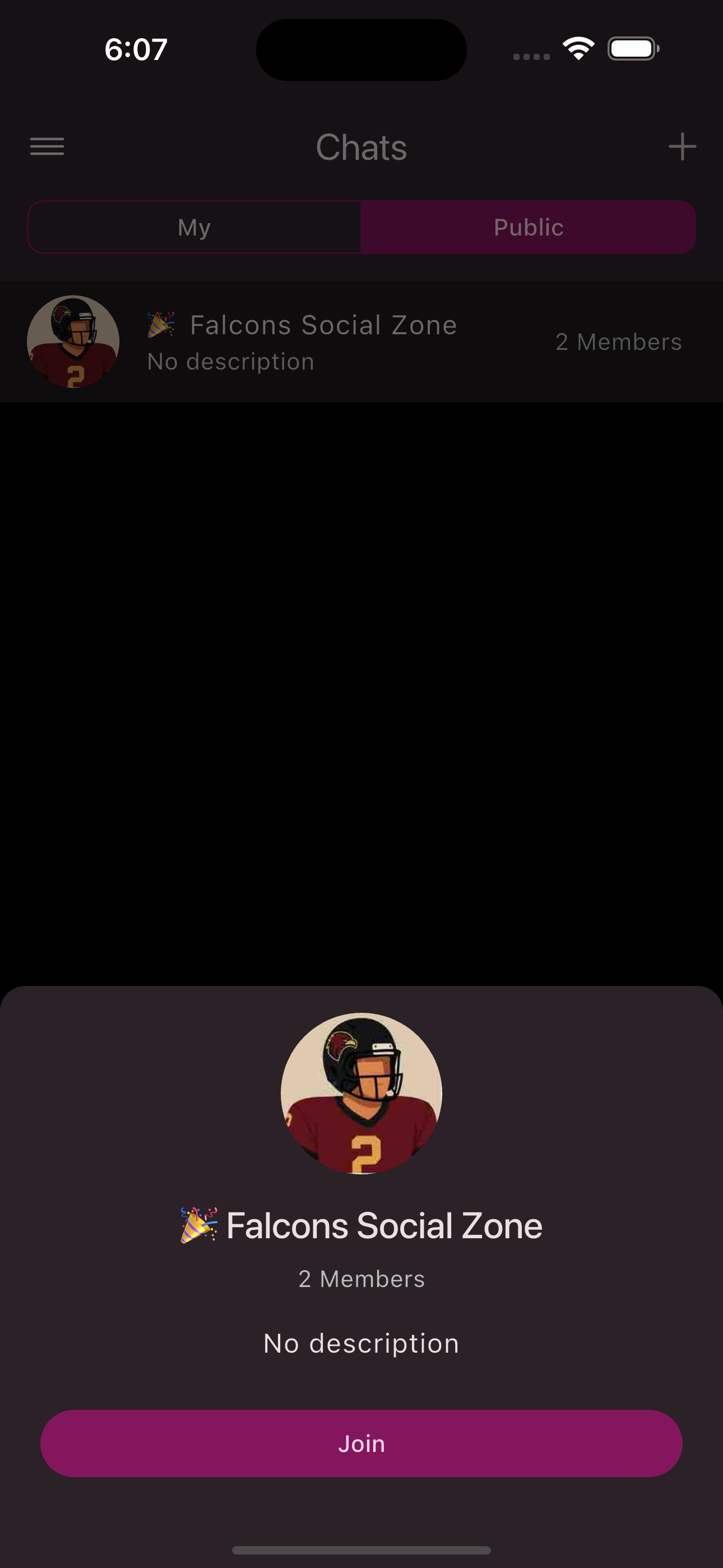 Join button