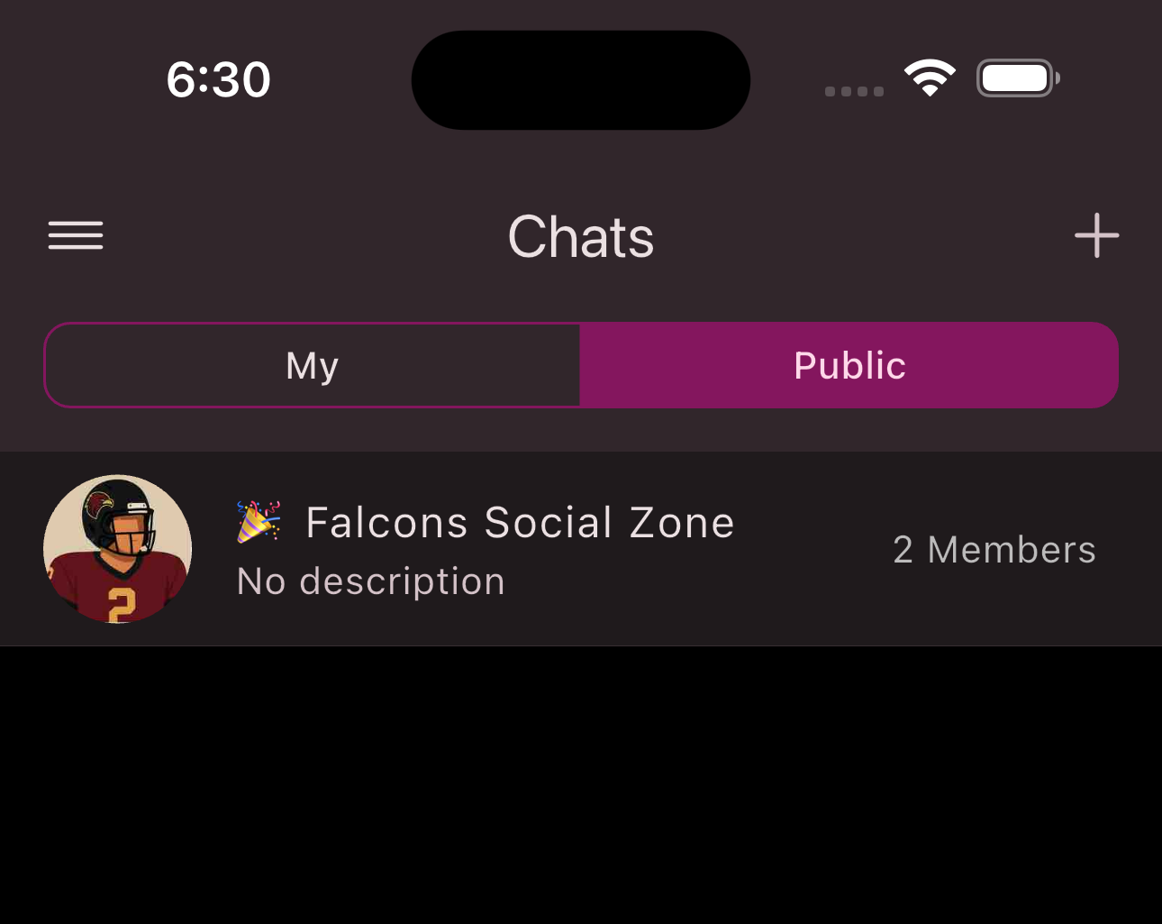 Public group chats