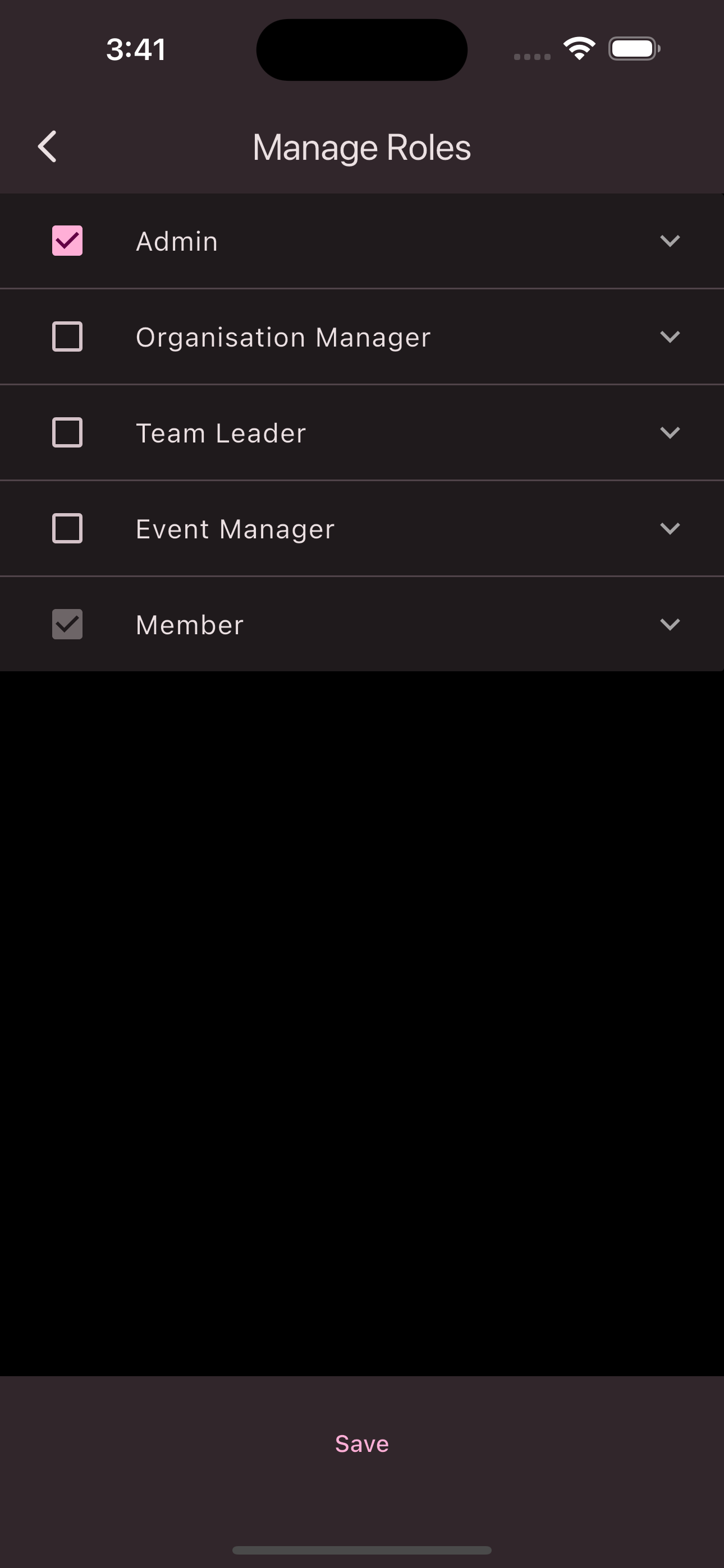 Role assignment view
