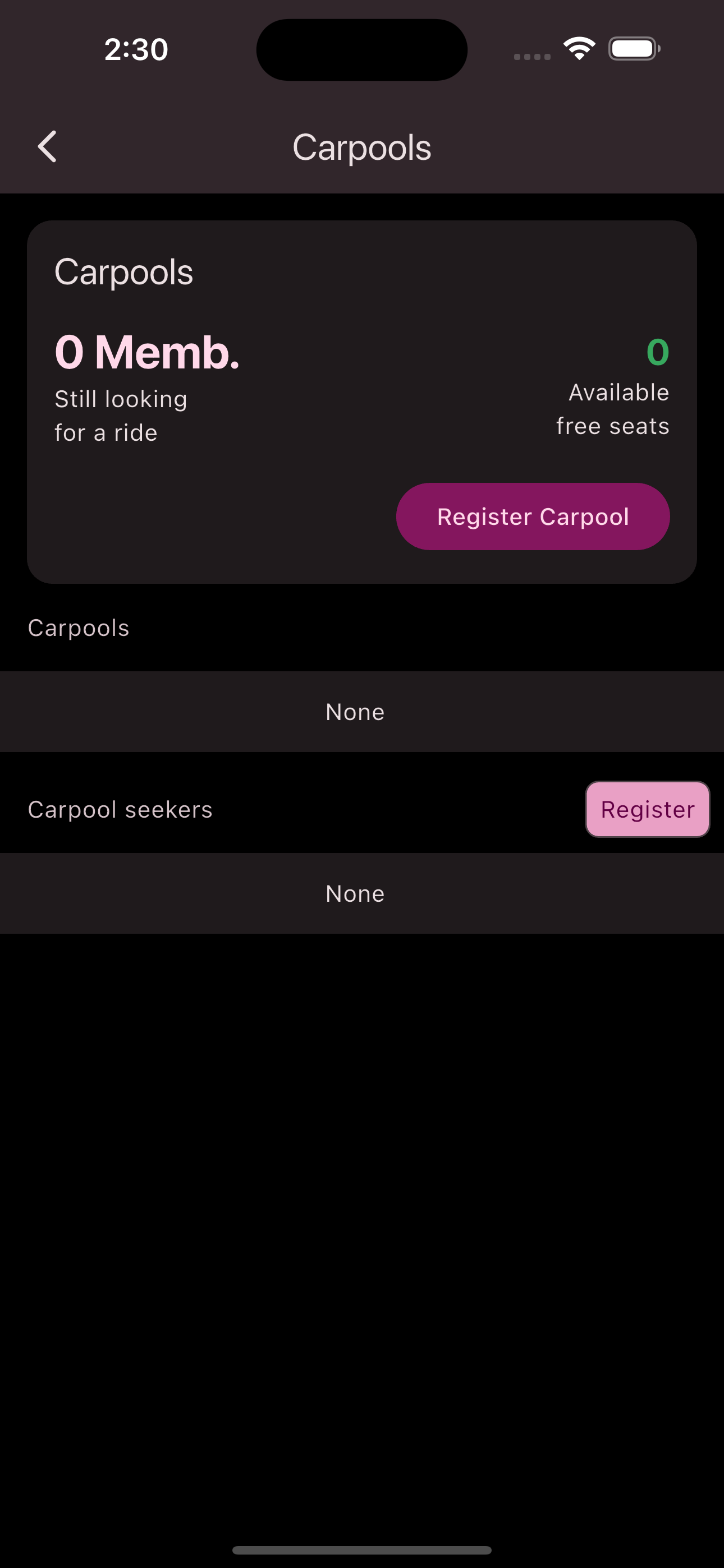 Register as seeker