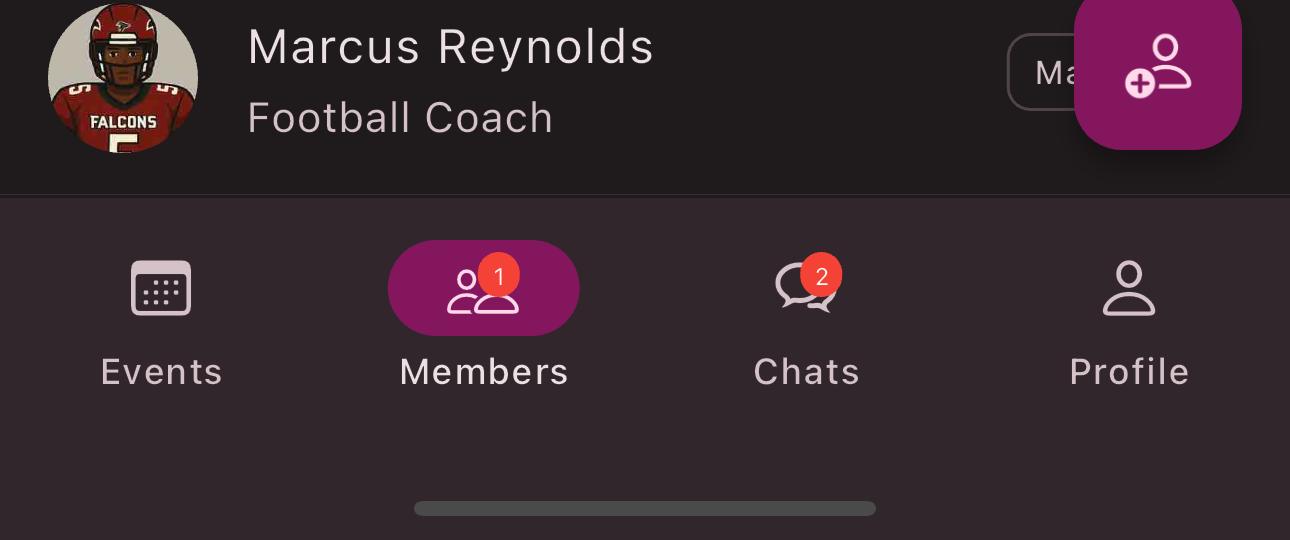 Bottom navigation bar