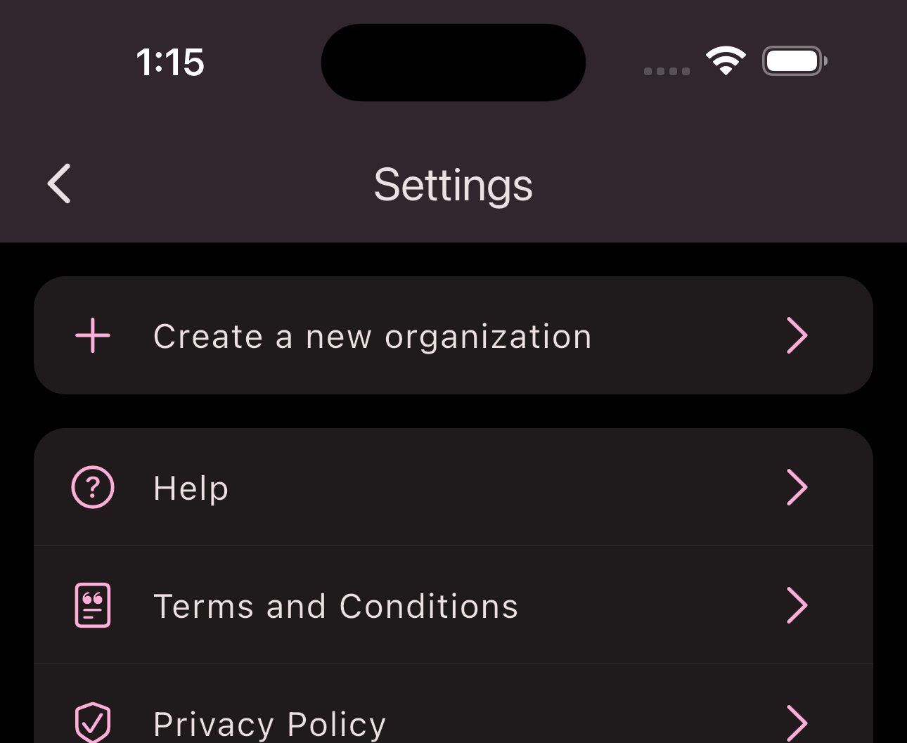 Create Club Button