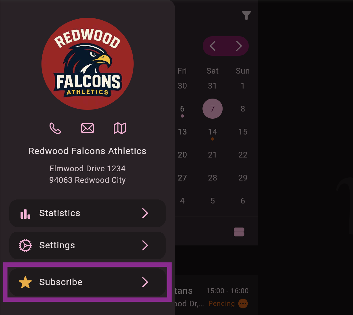 Screenshot with Subscribe Button